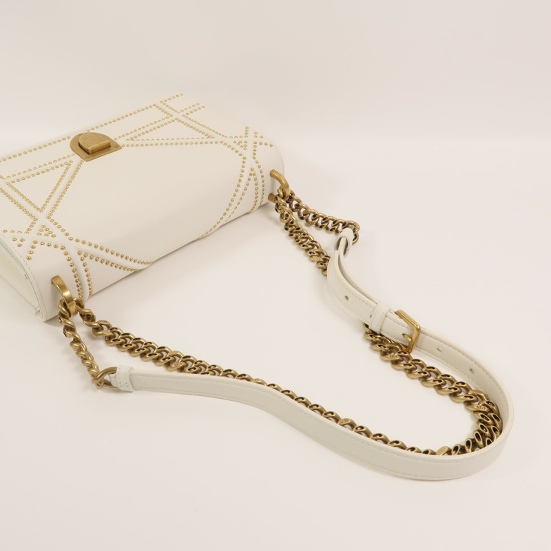 Dior 牛皮皮革Shoulder Bag鏈帶肩背袋-8