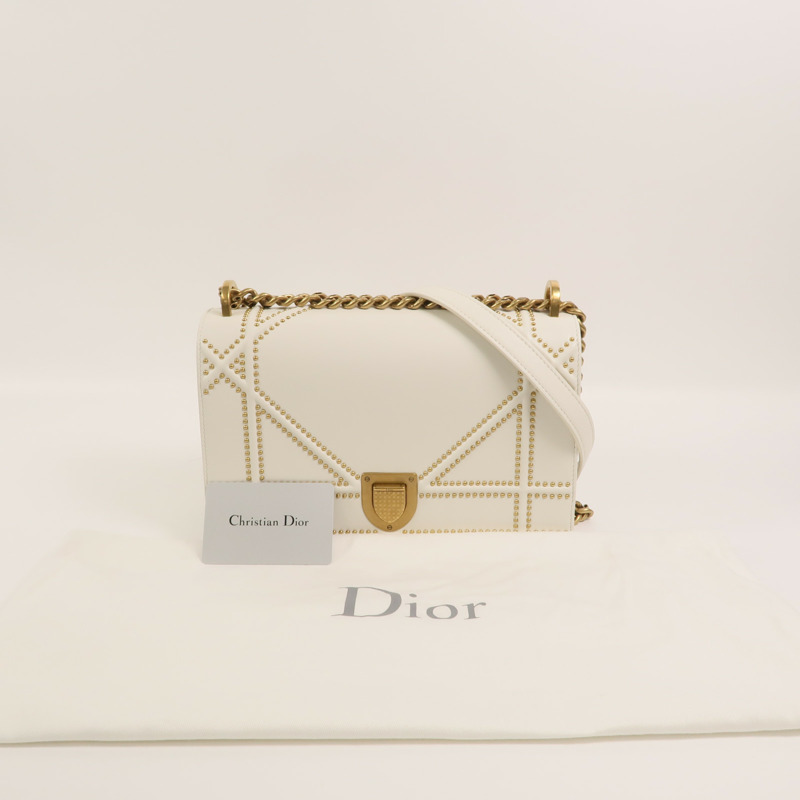 Dior 牛皮皮革Shoulder Bag鏈帶肩背袋-11