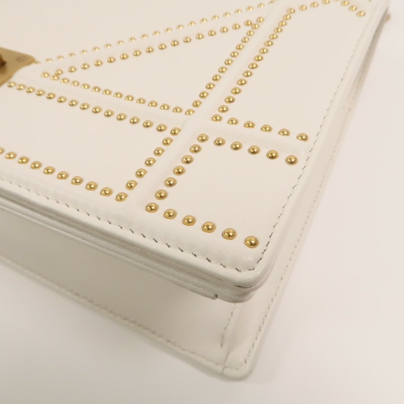 Dior 牛皮皮革Shoulder Bag鏈帶肩背袋-12