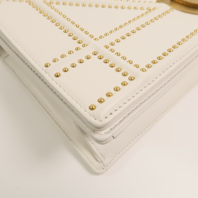 Dior 牛皮皮革Shoulder Bag鏈帶肩背袋-13