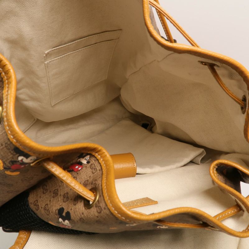 GUCCI 塗層帆布Gucci X Disney Backpack背包-4