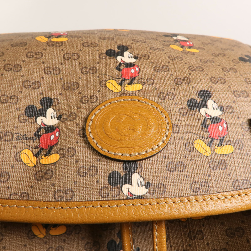 GUCCI 塗層帆布Gucci X Disney Backpack背包-8