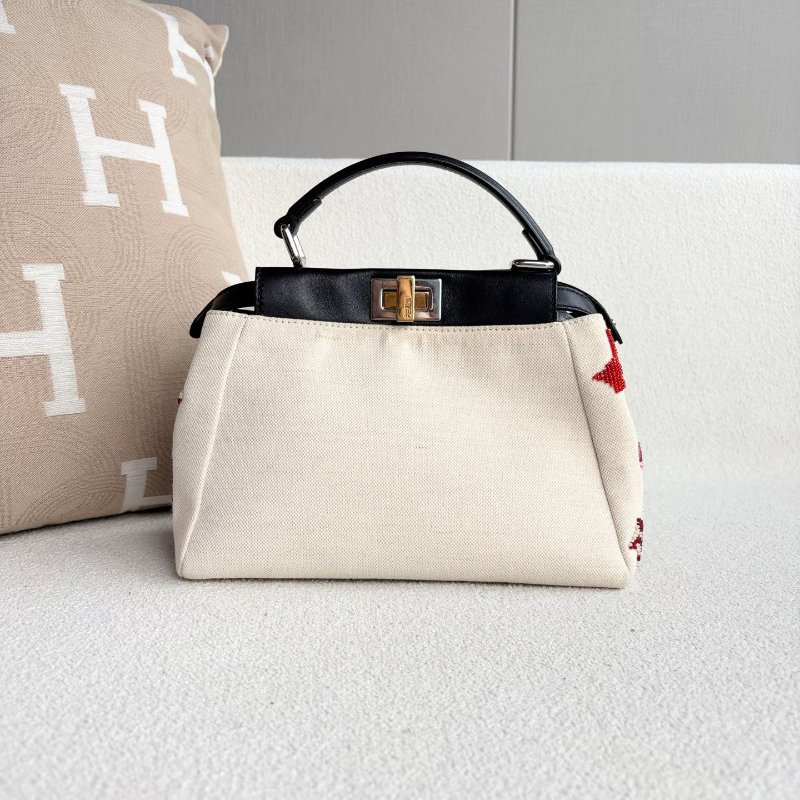 ️Fendi 串珠peekaboo手提斜背包23*18*11 98新配件肩帶塵袋-6