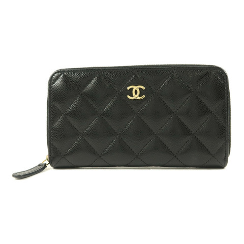 CHANEL 牛皮皮革Zipper Wallet錢包