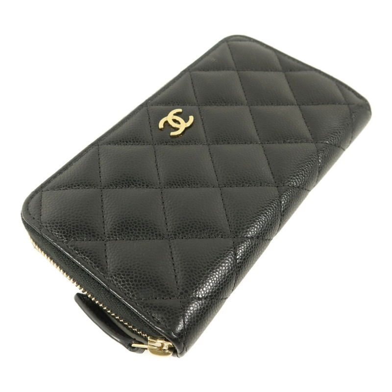 CHANEL 牛皮皮革Zipper Wallet錢包-2