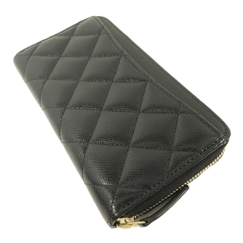 CHANEL 牛皮皮革Zipper Wallet錢包-3