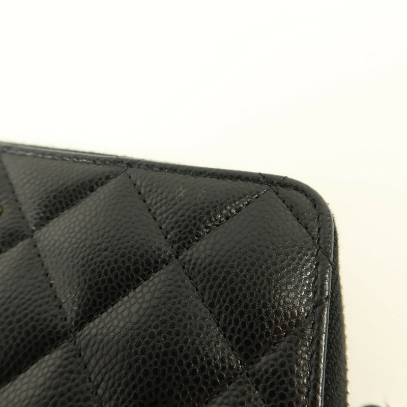 CHANEL 牛皮皮革Zipper Wallet錢包-15