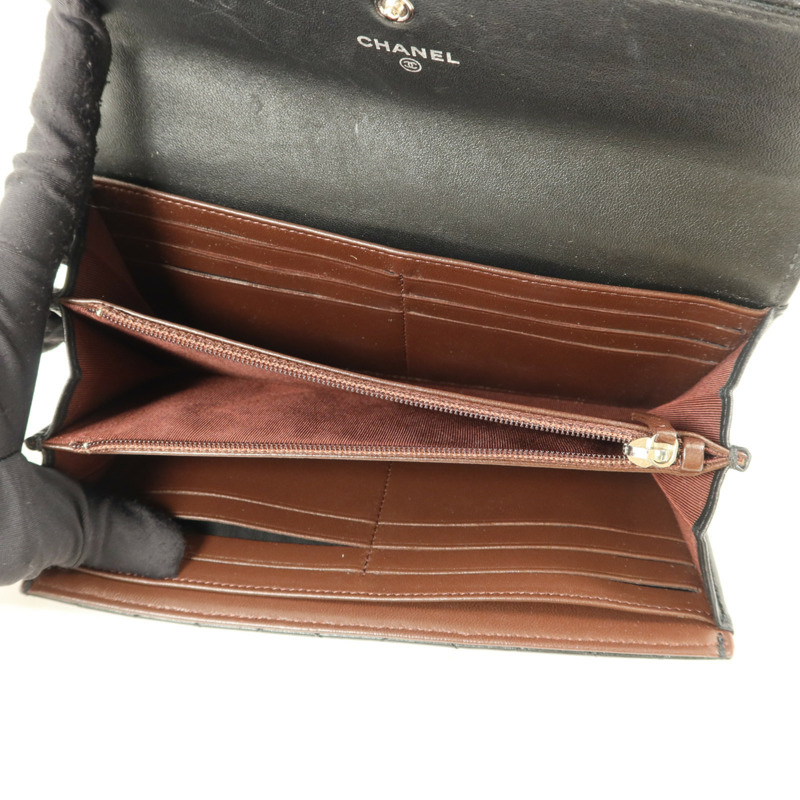 CHANEL 羊皮皮革Bifold Wallet長錢包-4