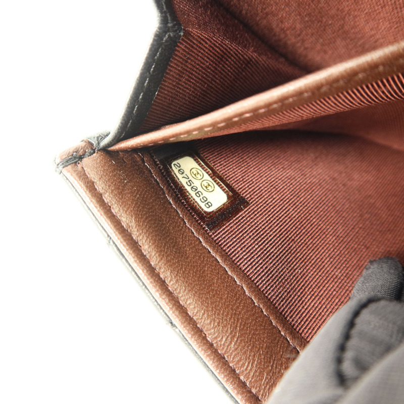 CHANEL 羊皮皮革Bifold Wallet長錢包-7