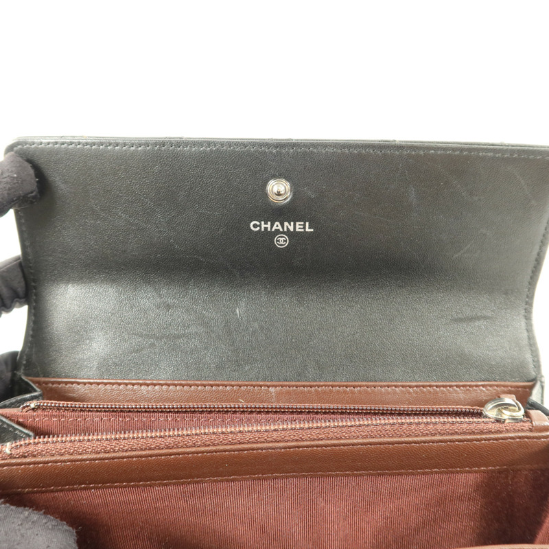 CHANEL 羊皮皮革Bifold Wallet長錢包-11