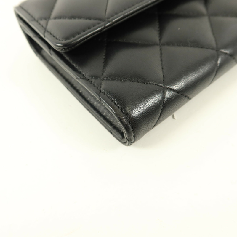 CHANEL 羊皮皮革Bifold Wallet長錢包-13