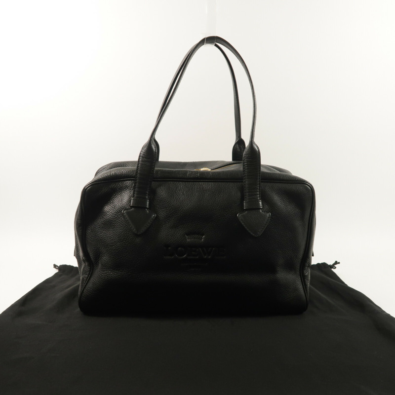 LOEWE 牛皮皮革Vintage Heritage Boston肩背袋-19