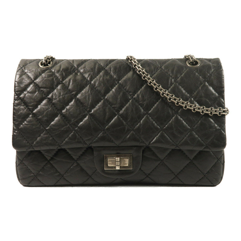 CHANEL 牛皮皮革2.55 Large鏈帶肩背袋-0