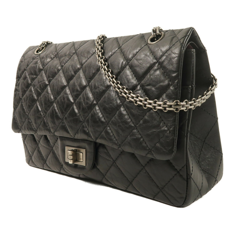 CHANEL 牛皮皮革2.55 Large鏈帶肩背袋-2