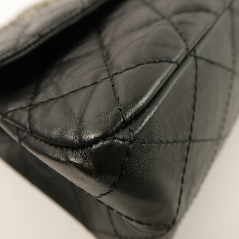 CHANEL 牛皮皮革2.55 Large鏈帶肩背袋-5