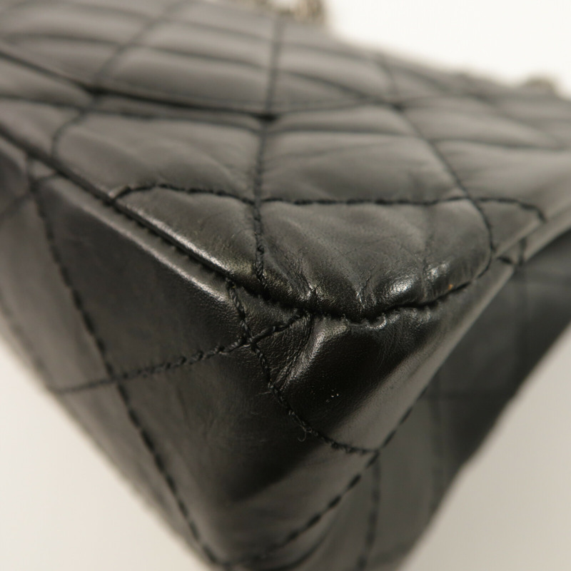 CHANEL 牛皮皮革2.55 Large鏈帶肩背袋-6