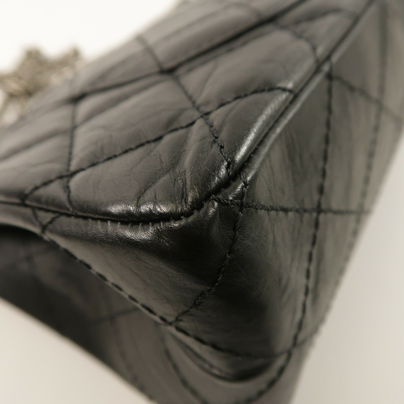 CHANEL 牛皮皮革2.55 Large鏈帶肩背袋-7