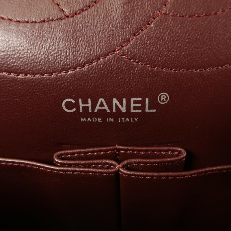 CHANEL 牛皮皮革2.55 Large鏈帶肩背袋-16