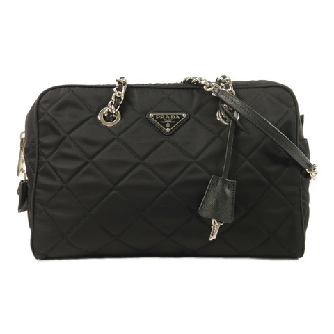 PRADA 尼龍Chain Shoulder鏈帶肩背袋