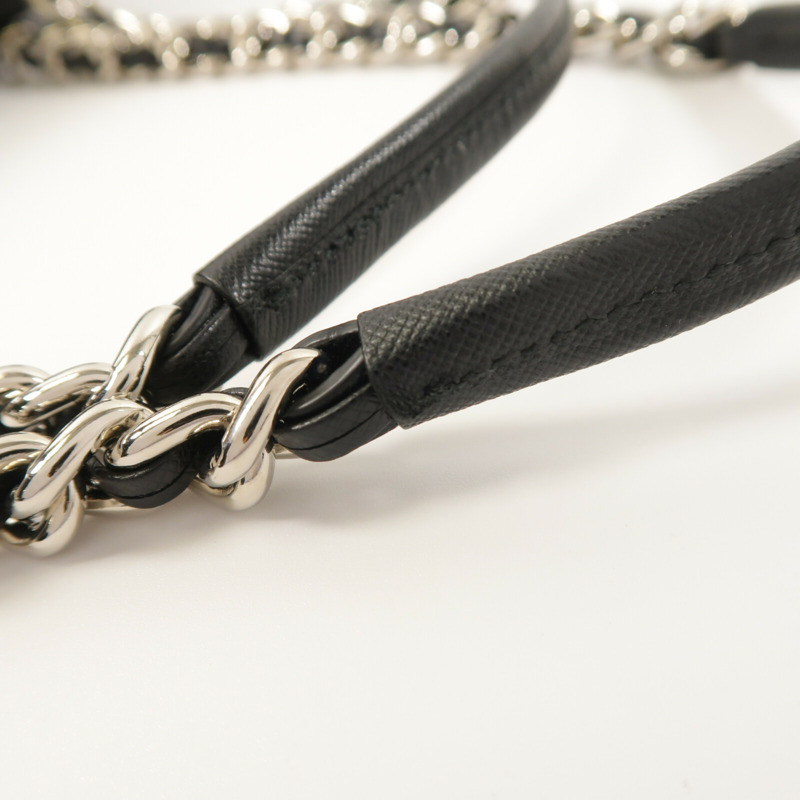 PRADA 尼龍Chain Shoulder鏈帶肩背袋-9