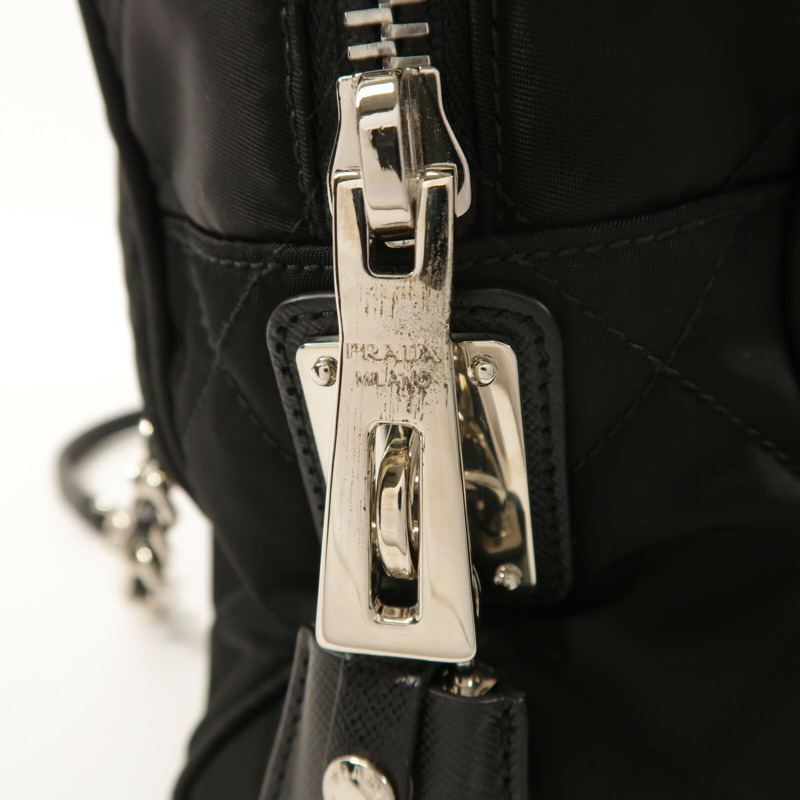 PRADA 尼龍Chain Shoulder鏈帶肩背袋-13