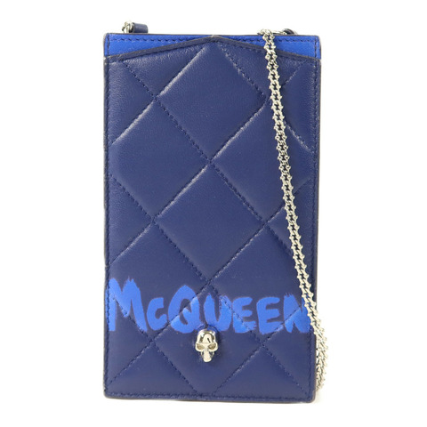 Alexander McQueen 牛皮皮革Phone Case肩背袋