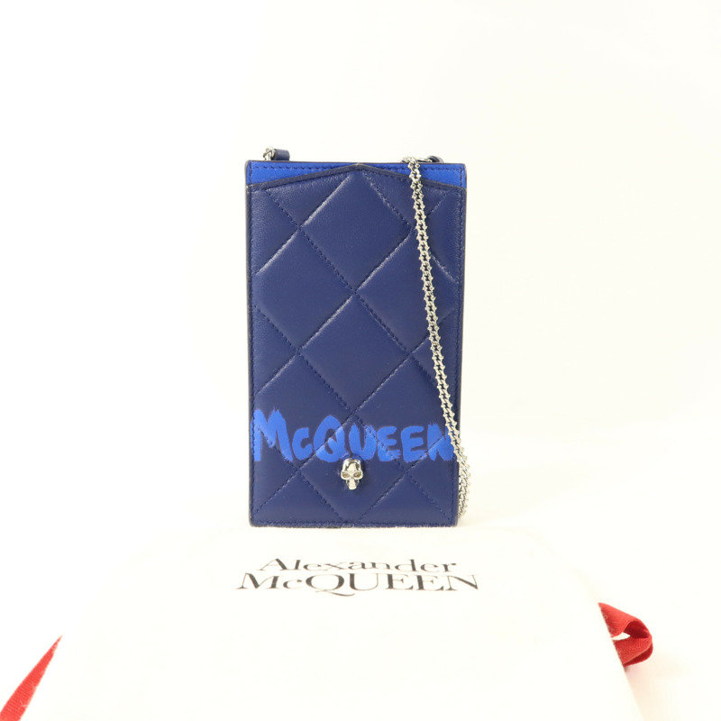 Alexander McQueen 牛皮皮革Phone Case肩背袋-9