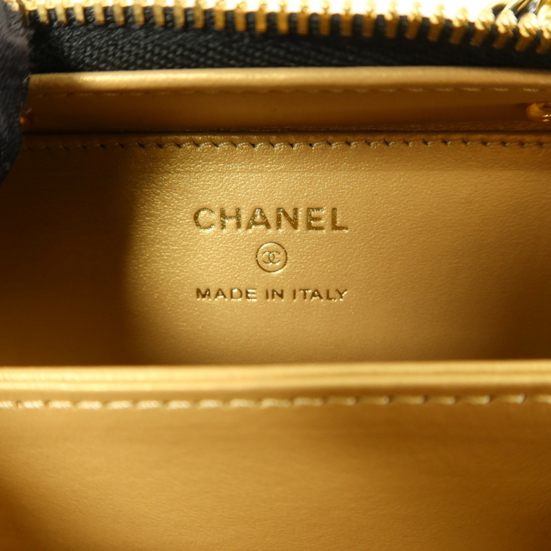 CHANEL 羊皮皮革Clutch with Chain肩背袋-5