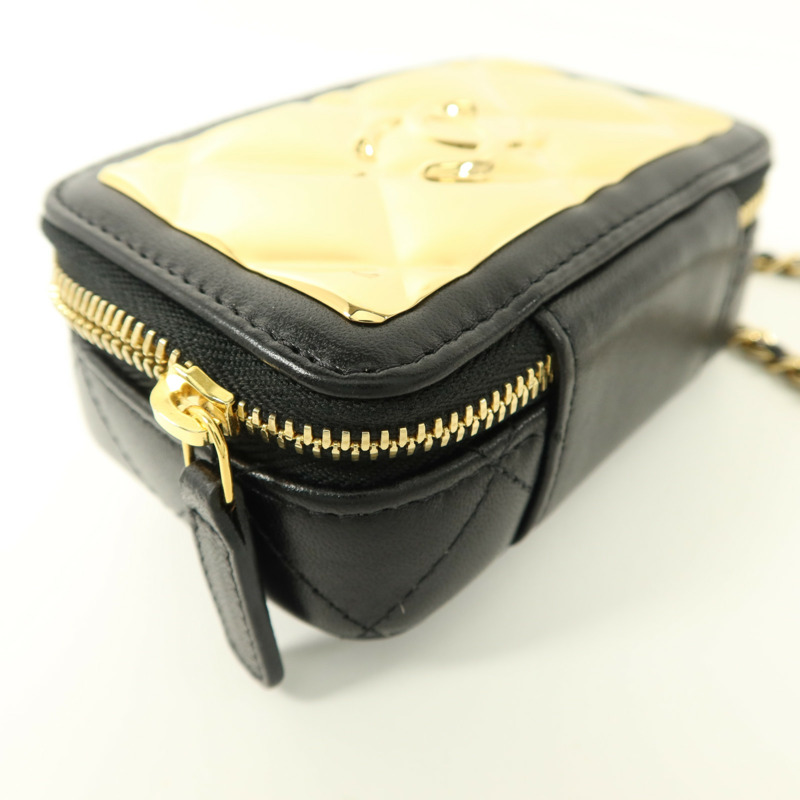 CHANEL 羊皮皮革Clutch with Chain肩背袋-13