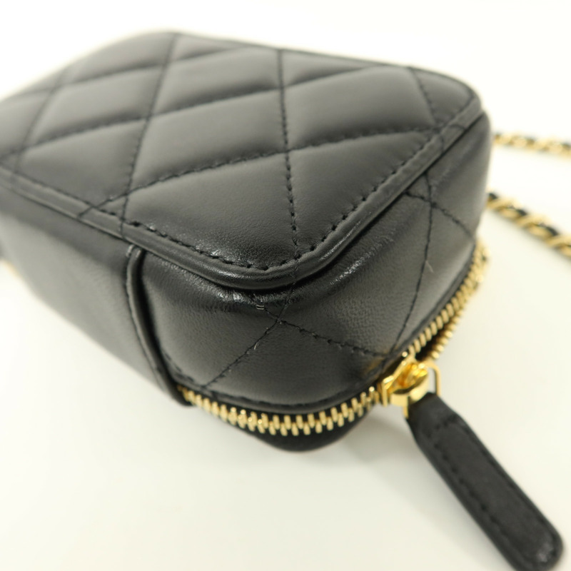 CHANEL 羊皮皮革Clutch with Chain肩背袋-14