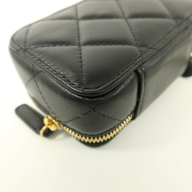 CHANEL 羊皮皮革Clutch with Chain肩背袋-15