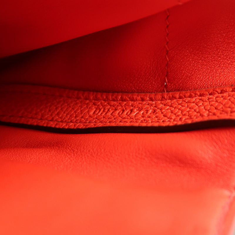 HERMES Togo/Swift皮革24/24 29cm手挽肩背兩用袋Rouge De Coeur-6