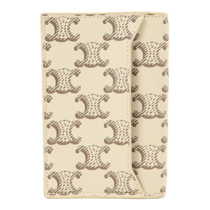 CELINE 塗層帆布Triomphe Card Holder卡片套-1