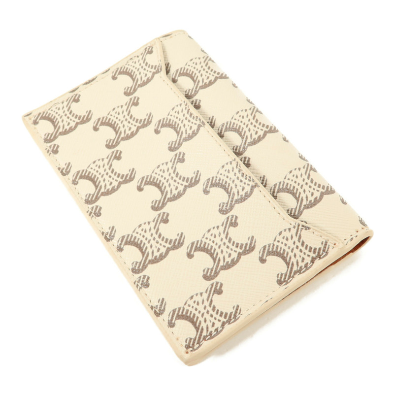 CELINE 塗層帆布Triomphe Card Holder卡片套-3