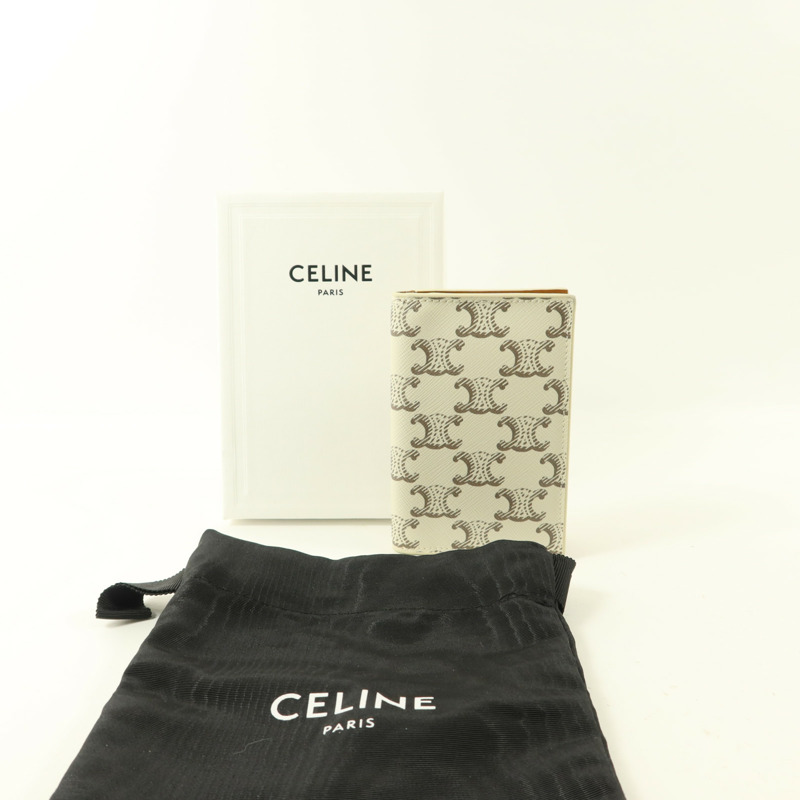 CELINE 塗層帆布Triomphe Card Holder卡片套-8