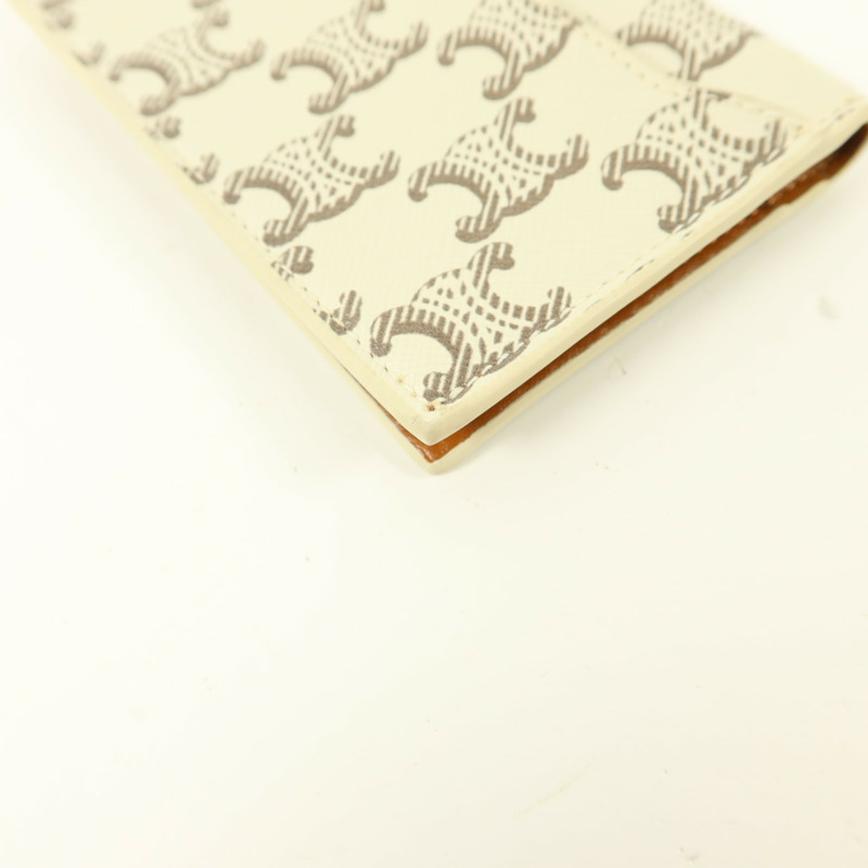 CELINE 塗層帆布Triomphe Card Holder卡片套-11