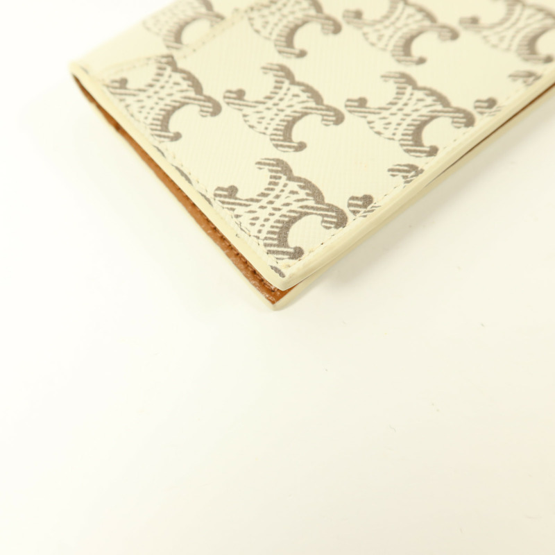 CELINE 塗層帆布Triomphe Card Holder卡片套-12