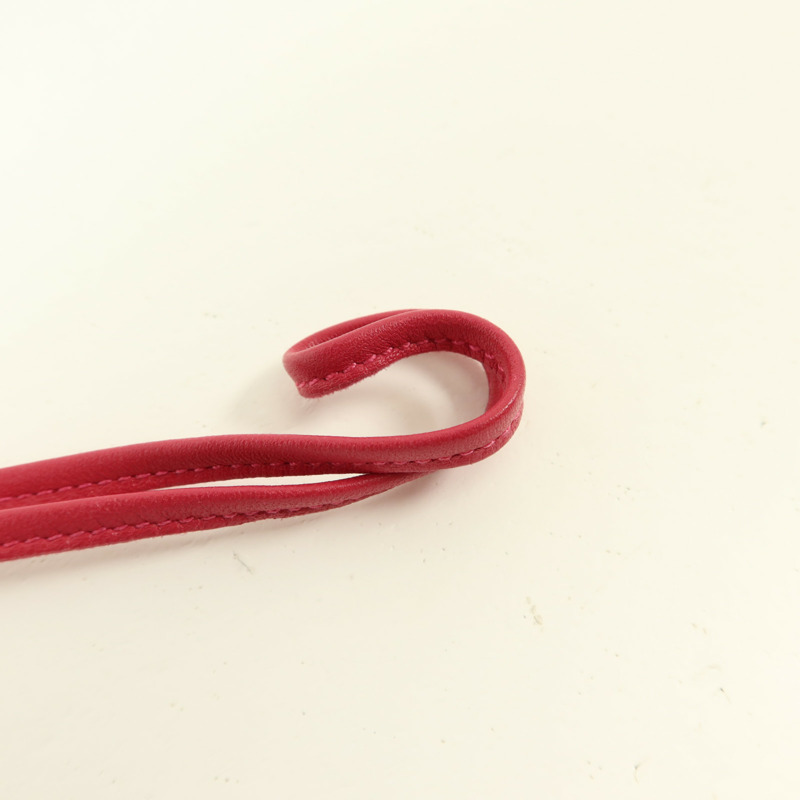 HERMES Milo皮革Rodeo PM掛飾Framboise-11