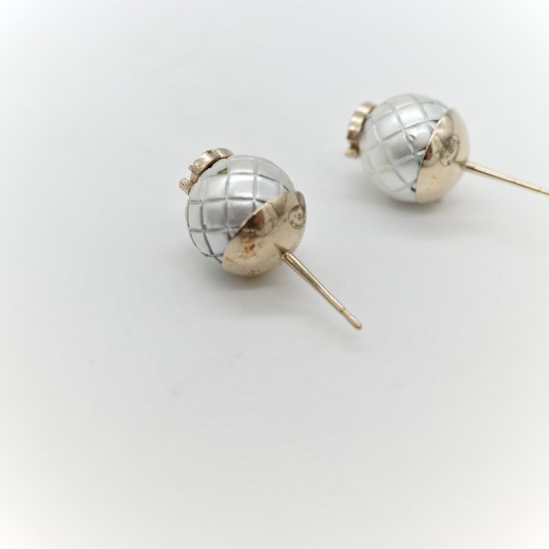 Chanel 香奈兒 CC 珍珠 球型 耳環-6