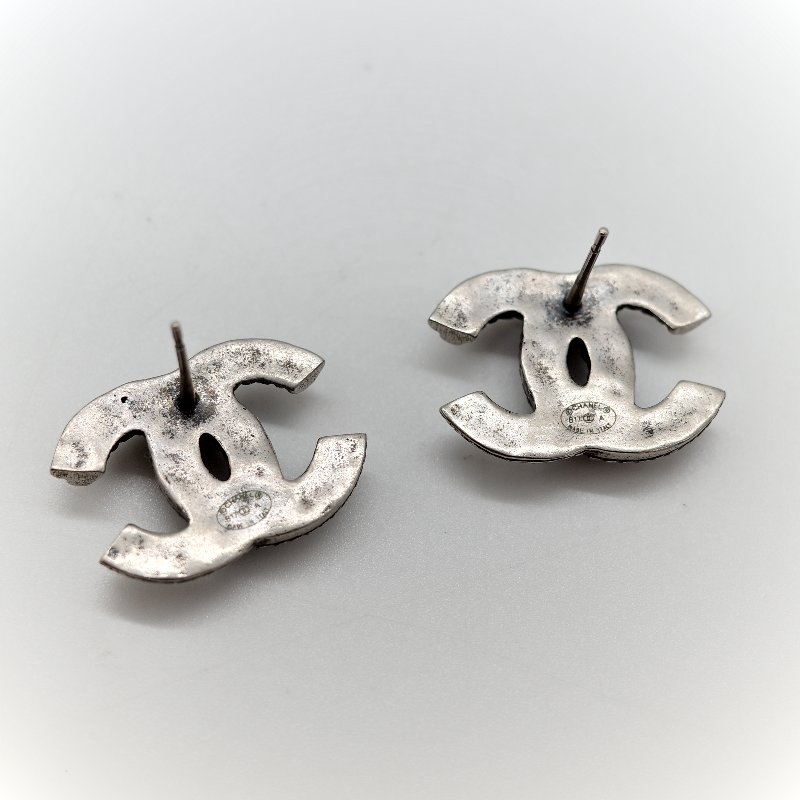 Chanel 香奈兒 CC 復古 立體 耳環-5