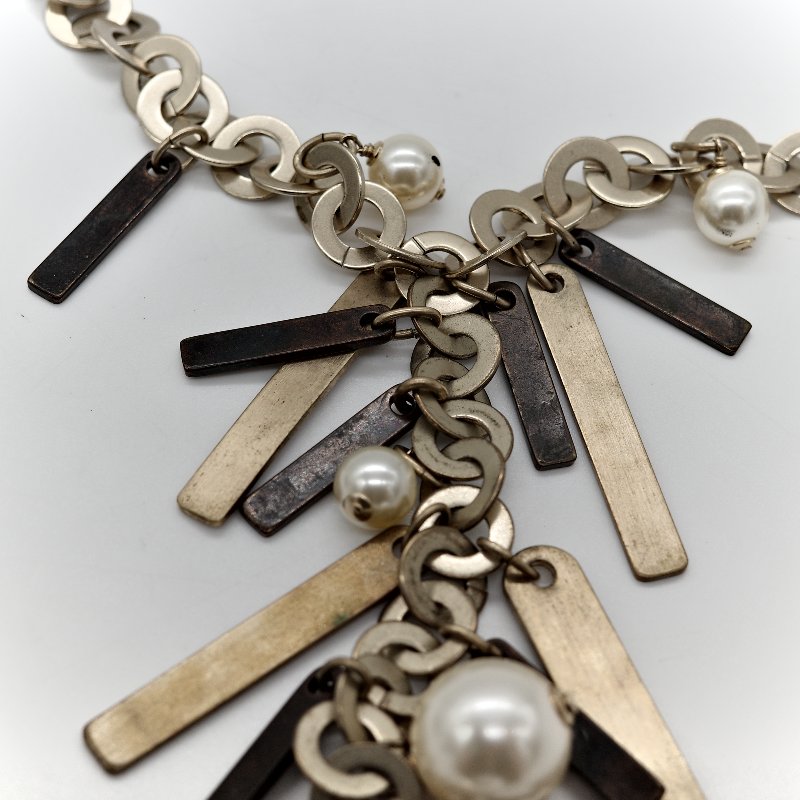 Chanel 香奈兒 珍珠 掛牌 項鍊-4