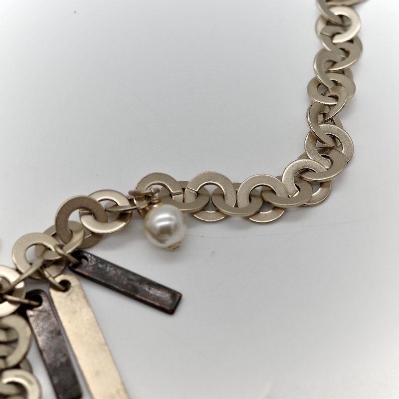 Chanel 香奈兒 珍珠 掛牌 項鍊-5