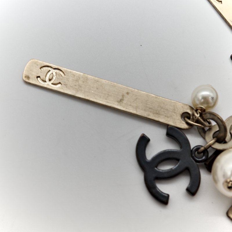 Chanel 香奈兒 珍珠 掛牌 項鍊-8
