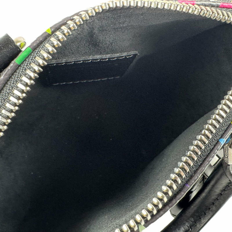 路易威登 LOUIS VUITTON 手提包 單肩包 LV x TM Takashi Murakami Nano Speedy Bandoulière Monogram Multicolor 黑色 女款 M13406 z9011-4