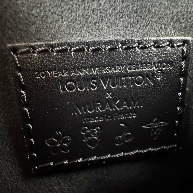 路易威登 LOUIS VUITTON 手提包 單肩包 LV x TM Takashi Murakami Nano Speedy Bandoulière Monogram Multicolor 黑色 女款 M13406 z9011-12