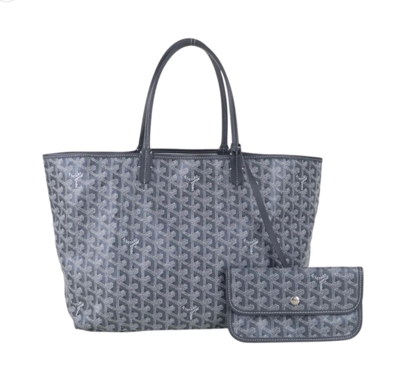 「JL精品代購」98新 Goyard 灰色 托特包 中號-2