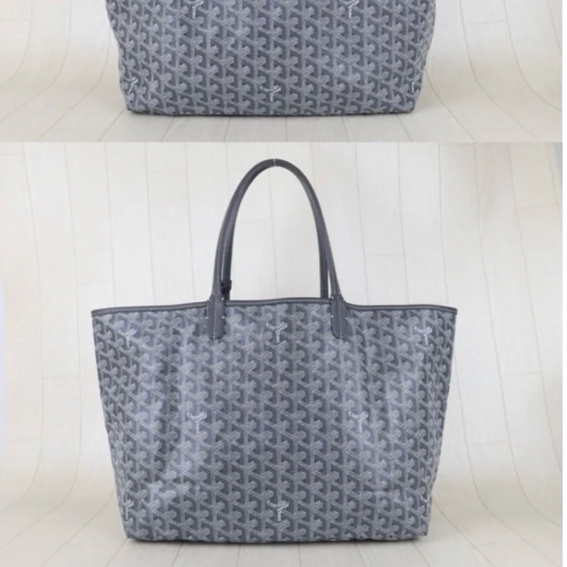 「JL精品代購」98新 Goyard 灰色 托特包 中號-3