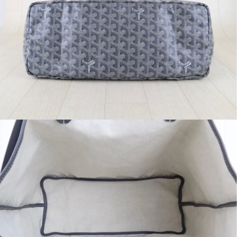 「JL精品代購」98新 Goyard 灰色 托特包 中號-5