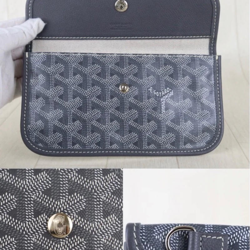「JL精品代購」98新 Goyard 灰色 托特包 中號-13