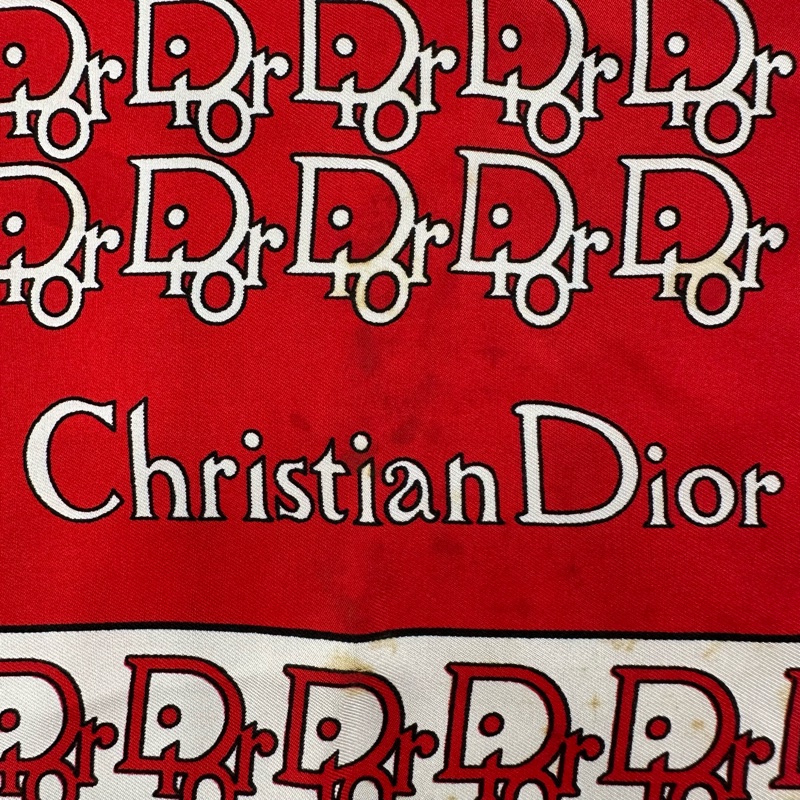 【赫蒂國際精品】Dior 迪奧 經典老花圖案絲巾vintage-2